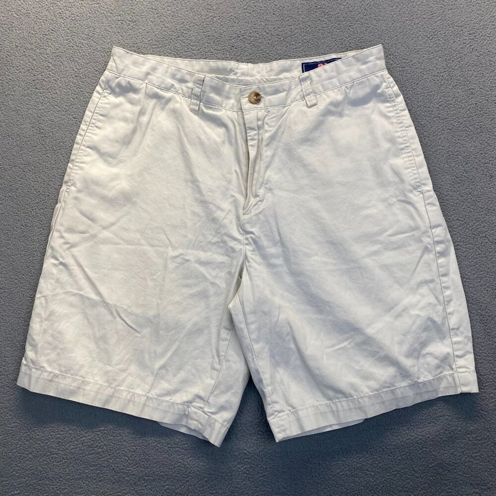 Vineyard Vines Mens Shorts Adult Size 33 Tan Chino Breaker.Pockets Cotton